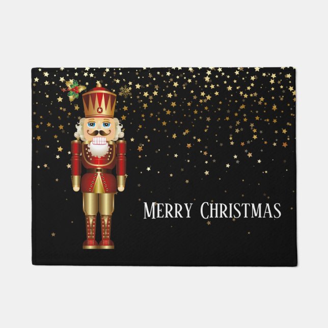 Tapete Doormat-Nutcracker de Natal (Frente)