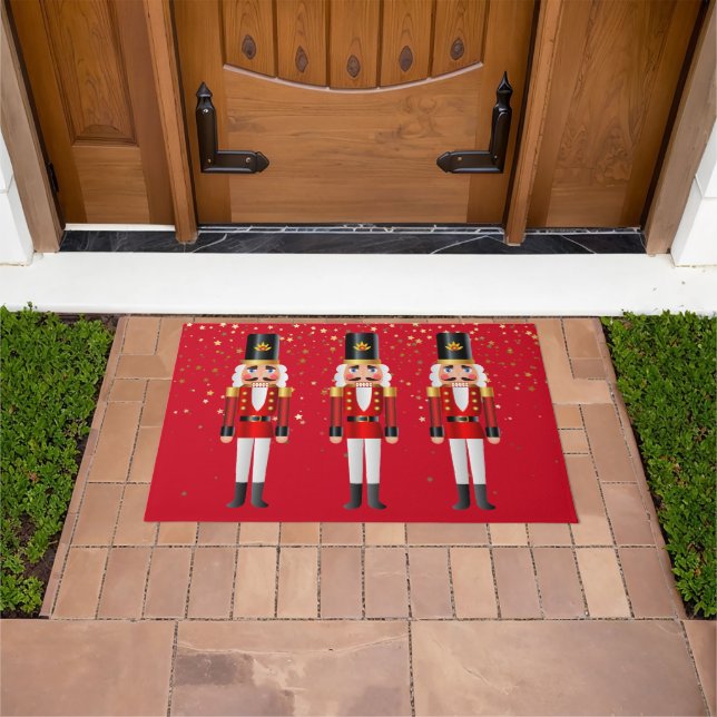 Tapete Doormat-Nutcracker de Natal (Ar livre)