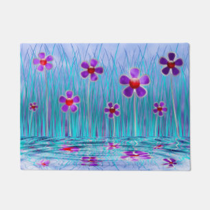 Tapete Doormat tímido das margaridas