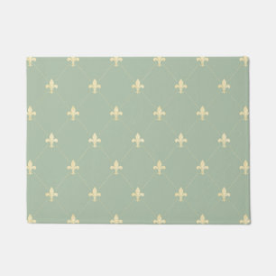 Tapete Dourada Fleur-de-Lis Sage 18x24