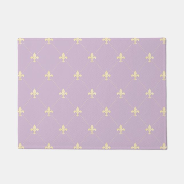 Tapete Dourado Fleur-de-Lis Lilac 18x24 (Frente)