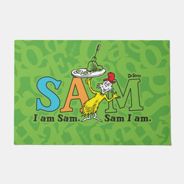 Tapete Dr. Seuss Eu Sou Sam. Sam, Estou. (Frente)