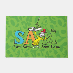 Tapete Dr. Seuss Eu sou Sam. Sam eu sou.