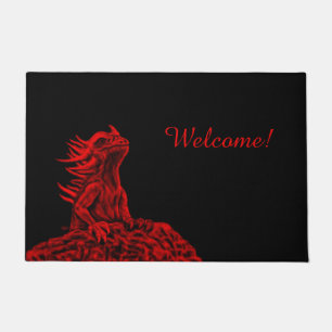 Tapete Dragão vermelho pequeno