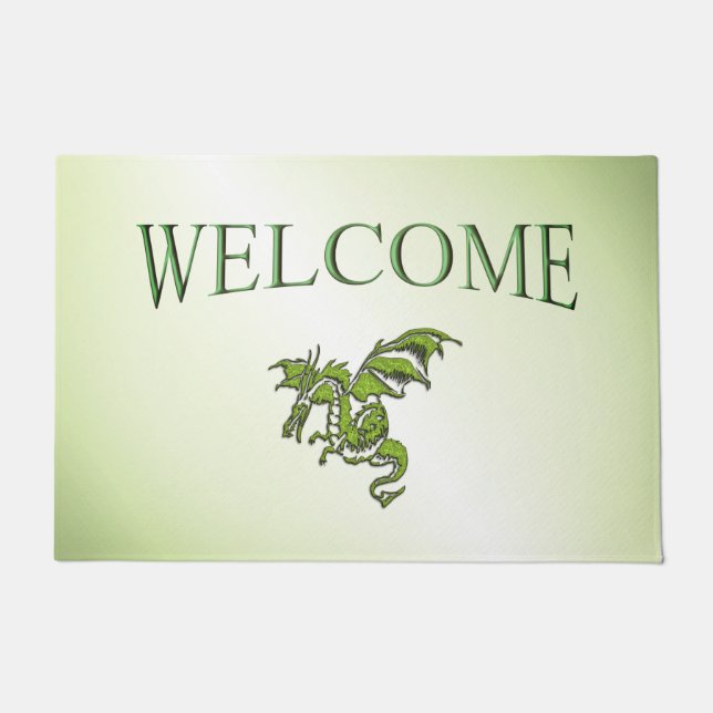 Tapete Dragão Voador Verde (Frente)