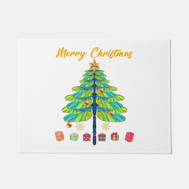 Tapete Dragonfly Christmas Tree Gift (Frente)