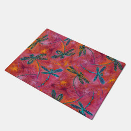 Tapete Dragonfly Dance Hot Fuchsia Door Mat