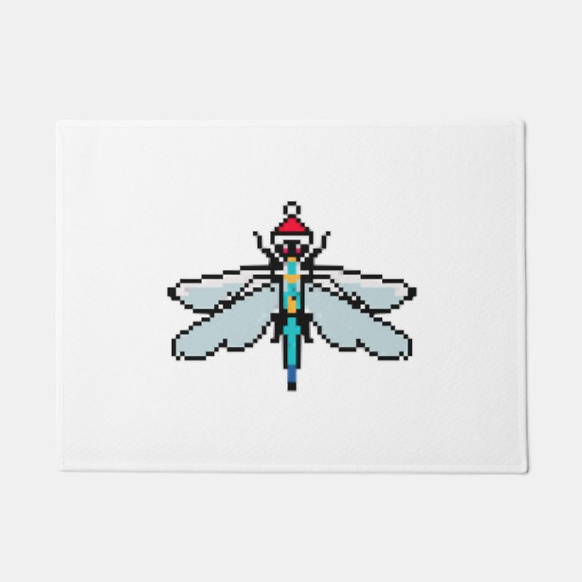 Tapete Dragonfly Pixelada Natal - Dragonfly Engraçada (Frente)