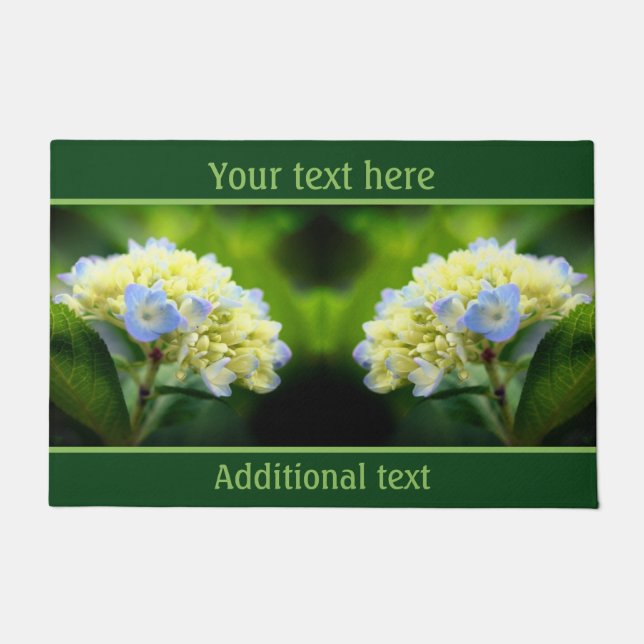 Tapete Dreamy Blue Hydrangea Flower Personalizada (Frente)