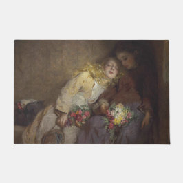 Tapete Duas Meninas Jovens Retornando Para Casa