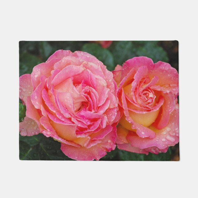 Tapete Duas rosas rosa (Frente)