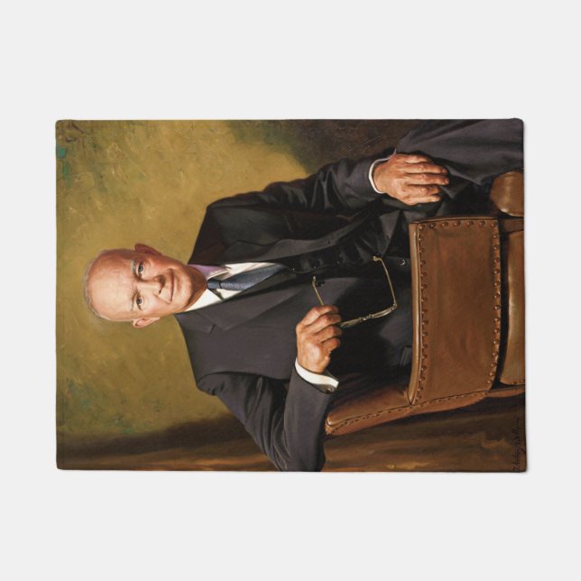 Tapete Dwight Eisenhower Presidente da Casa Branca Retrat (Frente)