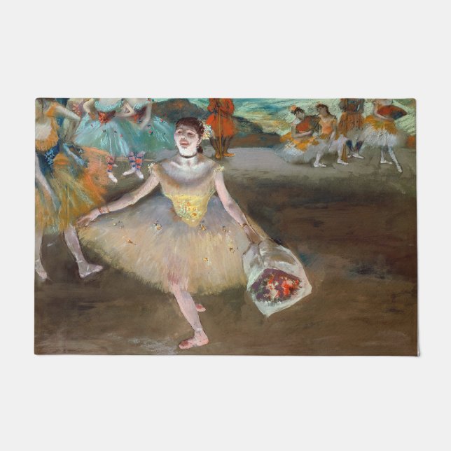 Tapete Edgar Degas - Dançarino com Buquê, Banho com Palco (Frente)