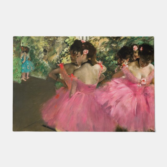 Tapete Edgar Degas - Dançarinos a rosa (Frente)