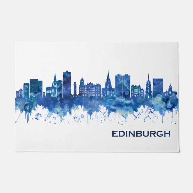 Tapete Edinburgh Scotland Skyline Blue (Frente)