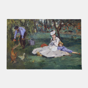 Tapete Edouard Manet - A família Monet em seu jardim