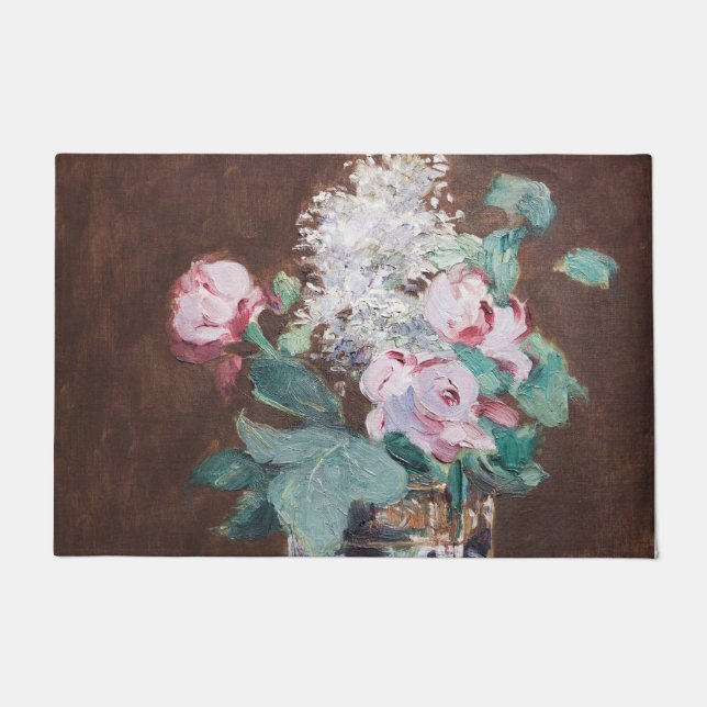 Tapete Edouard Manet - Flores num Vaso Cristal (Frente)