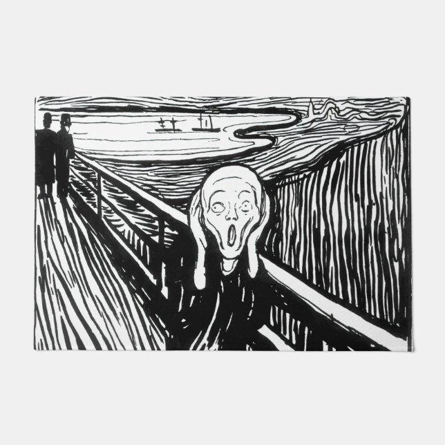 Tapete Edvard Munch - A litografia do Gritar (Frente)