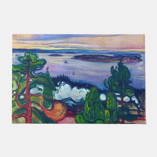 Tapete Edvard Munch - Comboio Fumado (Frente)