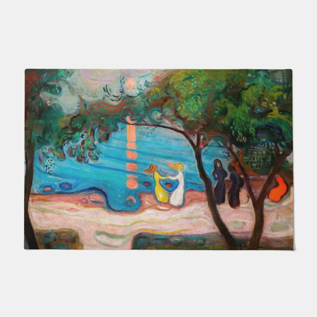 Tapete Edvard Munch - dança na praia (Frente)