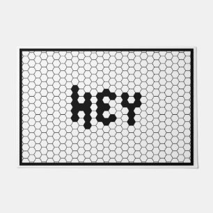Tapete Ei, Design de Azulejo preto e branco clássico