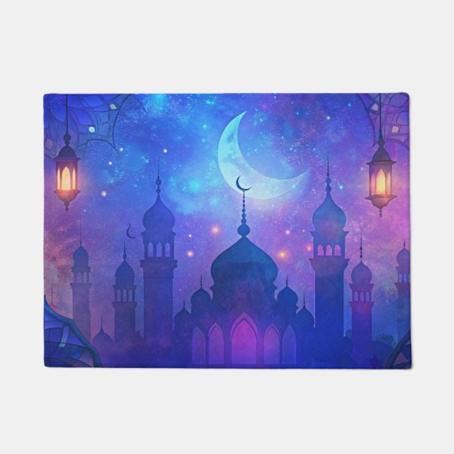 Tapete Eid Mubarak Magic Nights Arabcent Blue Art (Frente)