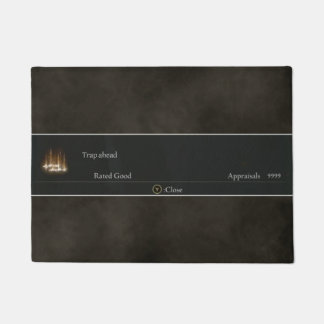 Tapete Elden Ring doormat, "Trap ahead" rated