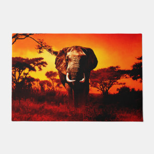 Tapete Elefante do por do sol