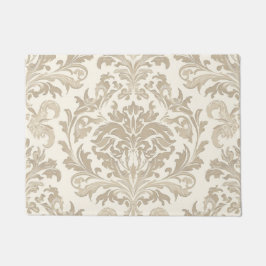 Tapete Elegância de Marfim Barroco Damasko Clássico Antig
