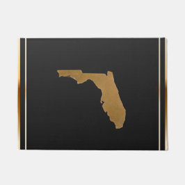 Tapete Elegant Chic Gold & Black Florida State Map