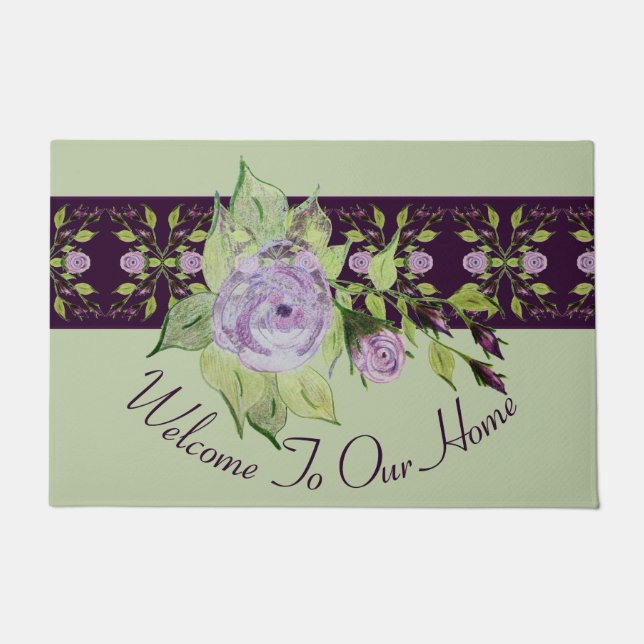 Tapete Elegante Acentuado Floral (Frente)