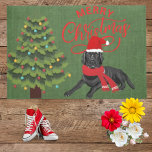 Tapete Elegante cores práticas lindas labrador preto<br><div class="desc">Elegante design prática de um belo labrador em uma porta verde. Esta design parece bonita de muitas maneiras e prática ao mesmo tempo. Um design de porta para amantes de labrador preto. O texto Feliz Natal é vermelho e em belos escritos. Bem-vindo e engraçado labrador vestindo chapéu de Papai Noel...</div>