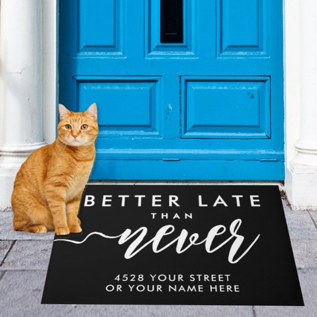 Tapete Elegante Engraçado Boas-vindas Black White Handwri (Criador carregado)