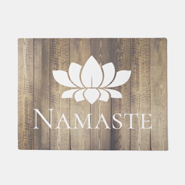 Tapete Elegante Wood Planks Namaste White Lotus (Frente)