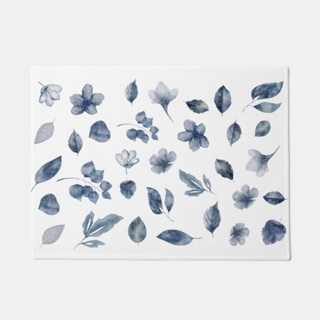 Tapete Elementos de Aquarela Pintados à Mão em Cores de O (Frente)