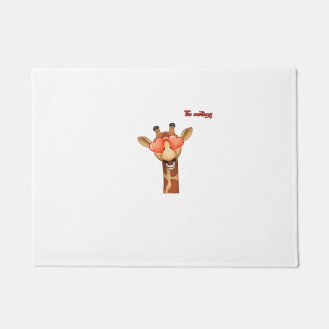 Tapete emoji feliz amor olhos girafa (Frente)