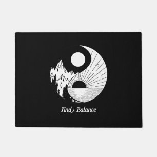 Tapete Encontre o saldo Zen Yin Yang Black White