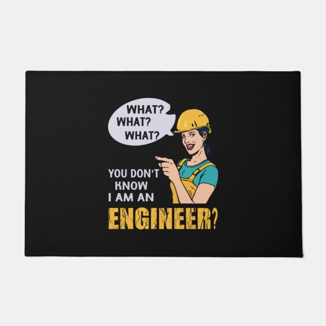 Tapete Engenheiro Eu Sou Um Engenheiro (Frente)