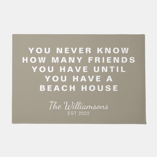 Tapete Engraçado, Amigos da Casa da Praia, Citação Person (Frente)
