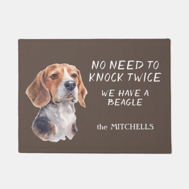 Tapete Engraçado Beagle Hound Doormat (Frente)