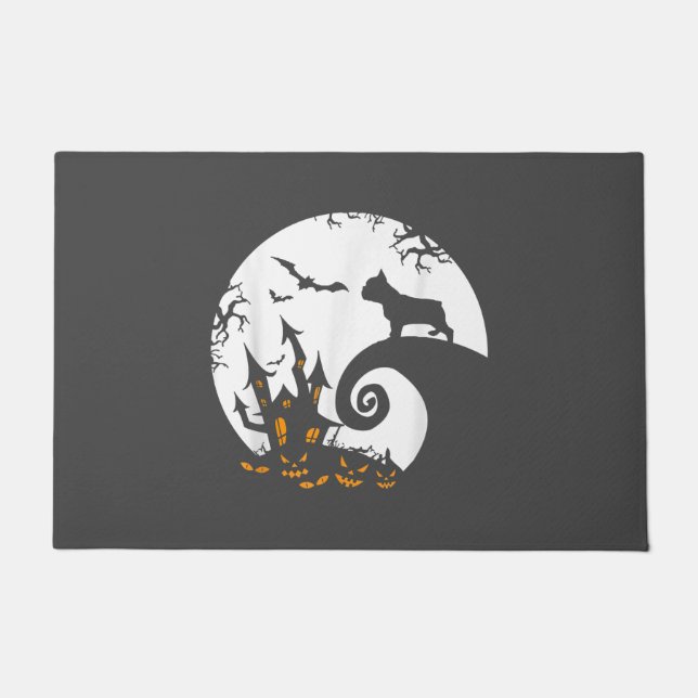 Tapete Engraçado Cachorro Francês E Figurino De Lua No Ha (Frente)