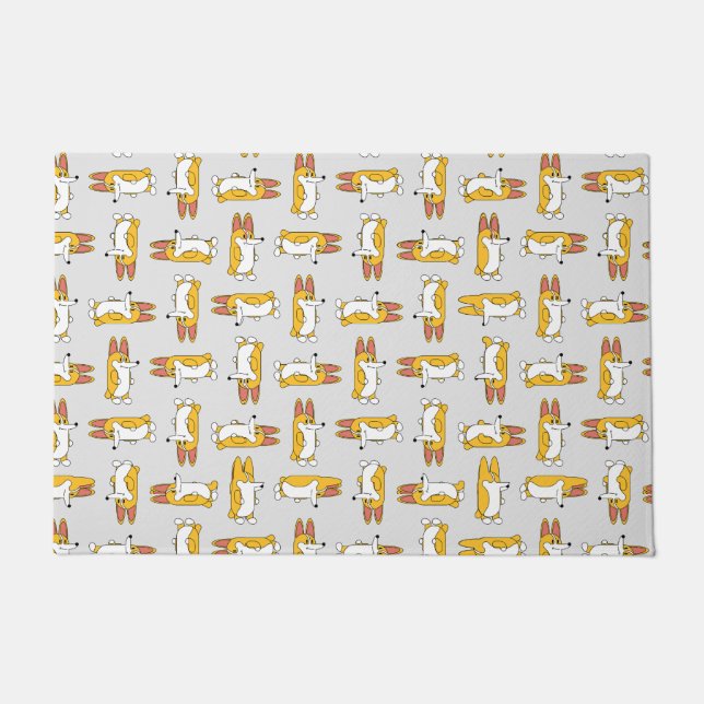 Tapete Engraçado Cartoon Corgi Pattern (Frente)