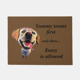 Tapete Engraçado Cartoon Labrador Retriever Doormat