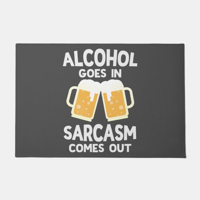 Tapete Engraçado Cerveja Sarcasm Bebendo Humor (Frente)