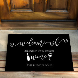 Tapete Engraçado Depende Se Você Trouxe Vinho Bem-Vindo