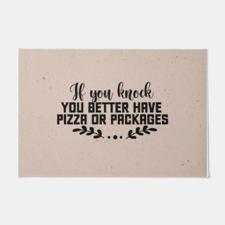 Tapete Engraçado, é melhor você ter pizza ou pacotes, neu