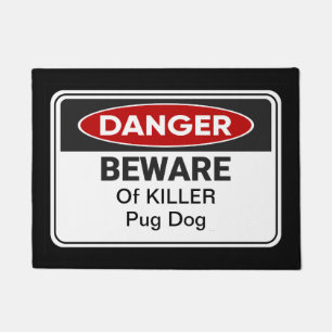 Tapete Engraçado Home Pug Dog Casa Bem-vindo