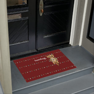 Tapete Engraçado Humbug Tangeu Grumpy Xmas Cat Berry Hol