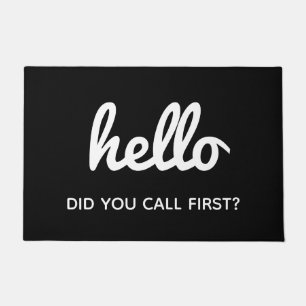 Tapete Engraçado Humorista Alô Negro e Branco