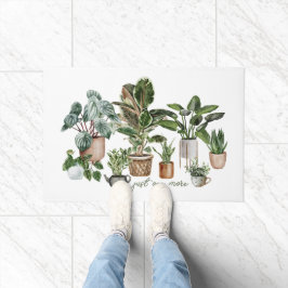 Tapete Engraçado "Mais uma Planta" Botânico Aquarela